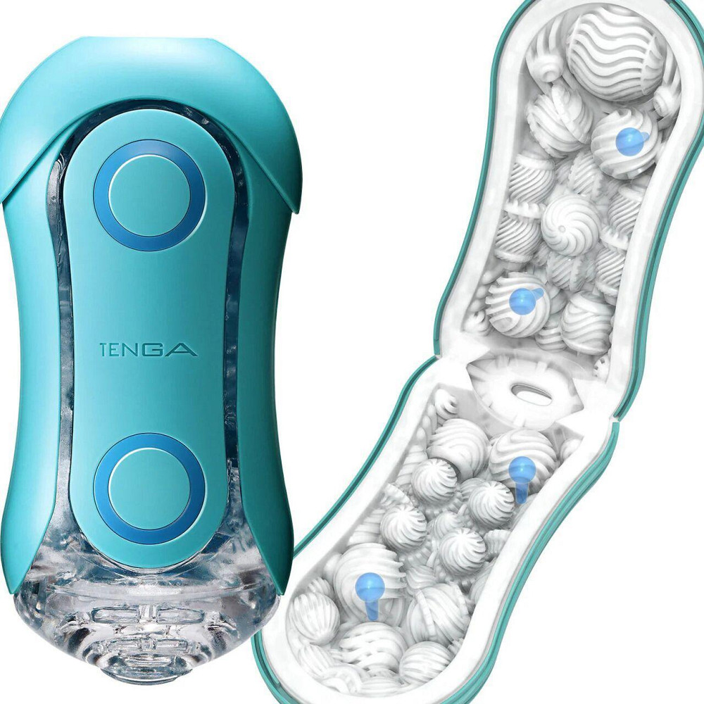 Мастурбатор Tenga Flip Orb — Ocean Blue, с изменяемым сжатием, со стимулирующими шариками внутри Sex Aura Киев - изображение 9
