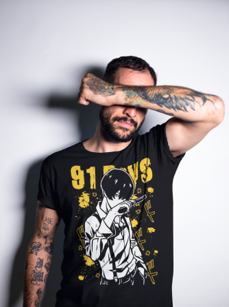 Футболка аниме Дайс Аниме Сериес Винтаге оверсайз (S/M/L) Черний AnimeJ0739 Днепр