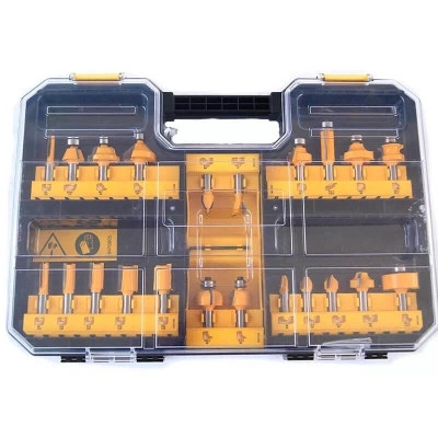 Набір фрез DeWALT діаметр хвостовика 8 мм, 22 шт. (DT90017) Вінниця - фото 1