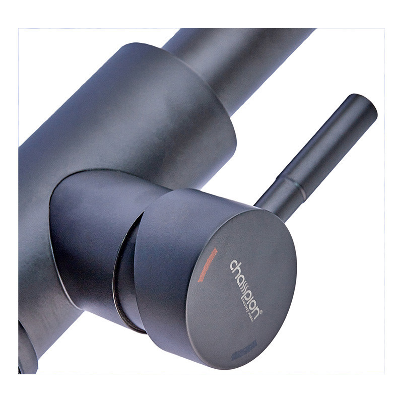 Кухонний змішувач Champion NEO-014 Black з висувною лійкою з нержавіючої сталі (CH0315) Харків - фото 3