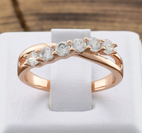 Кольцо Xuping 14094, 21 размер (ширина 3мм), позолота РО Киев - изображение 1