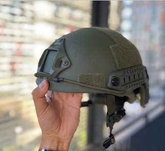 Тактический шлем FAST High Cut (IIIA NIJ) с кавером (Оливковый) L Винница - изображение 1