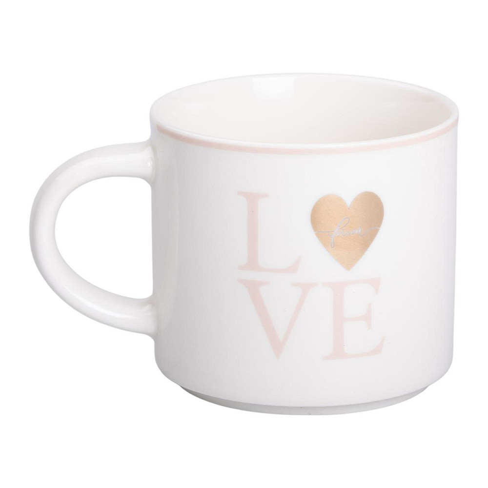 Liling Rongxiang Ceramic Чашка порцелянова 350 (мл) для кави та чаю Love Біла RX-N240126WL Коломия - фото 1