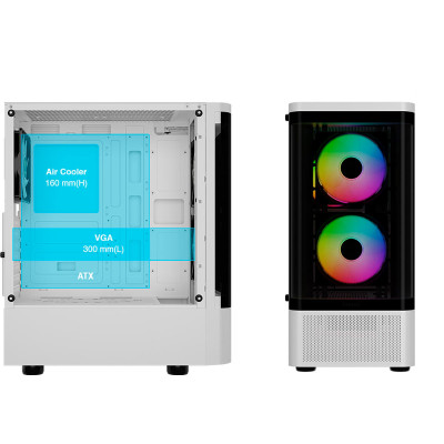 Корпус Gamdias TALOS E3 CG WH (4711514501209) Вінниця - фото 4