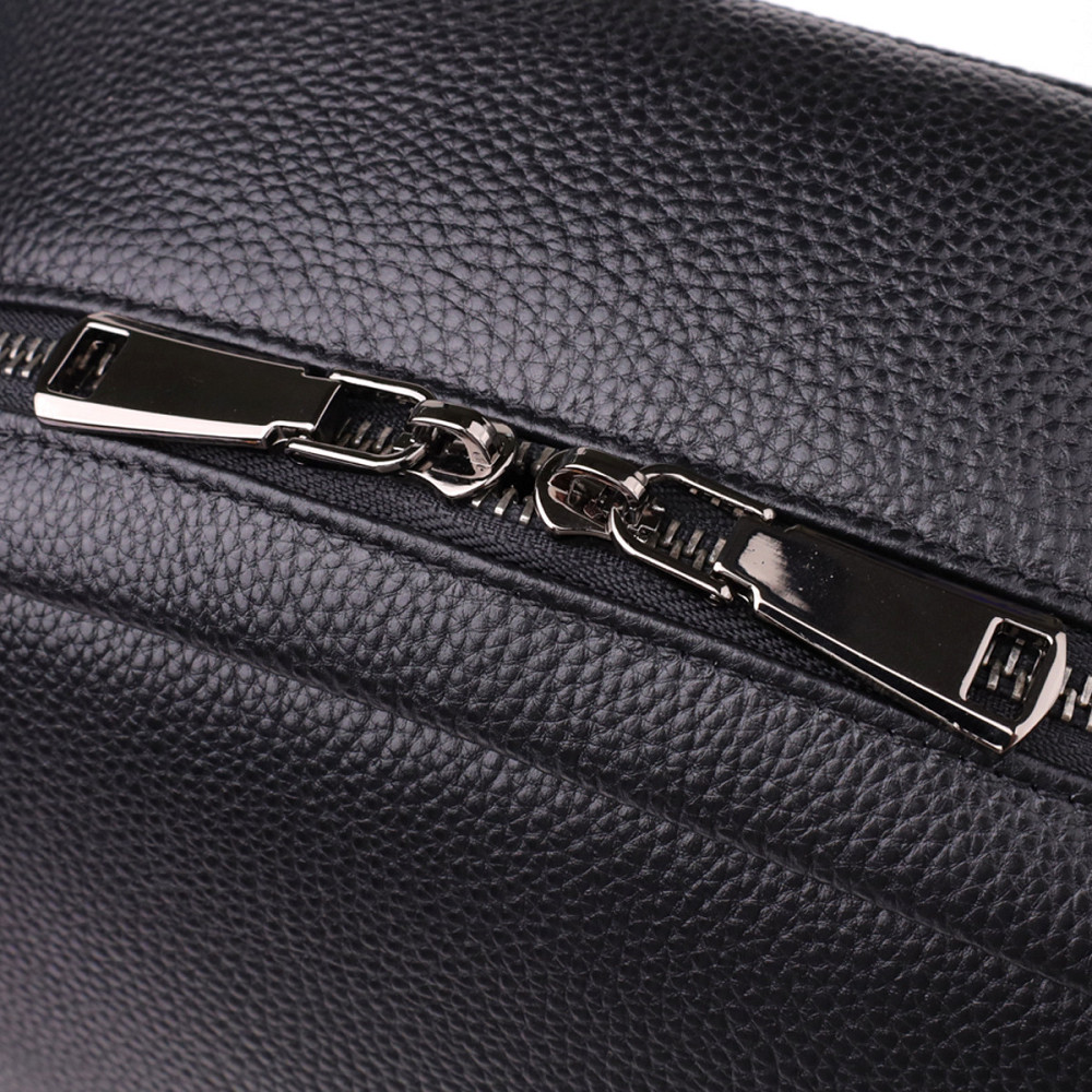 Місткий рюкзак для чоловіків з натуральної шкіри Vintage 23045 Чорний Київ - фото 5