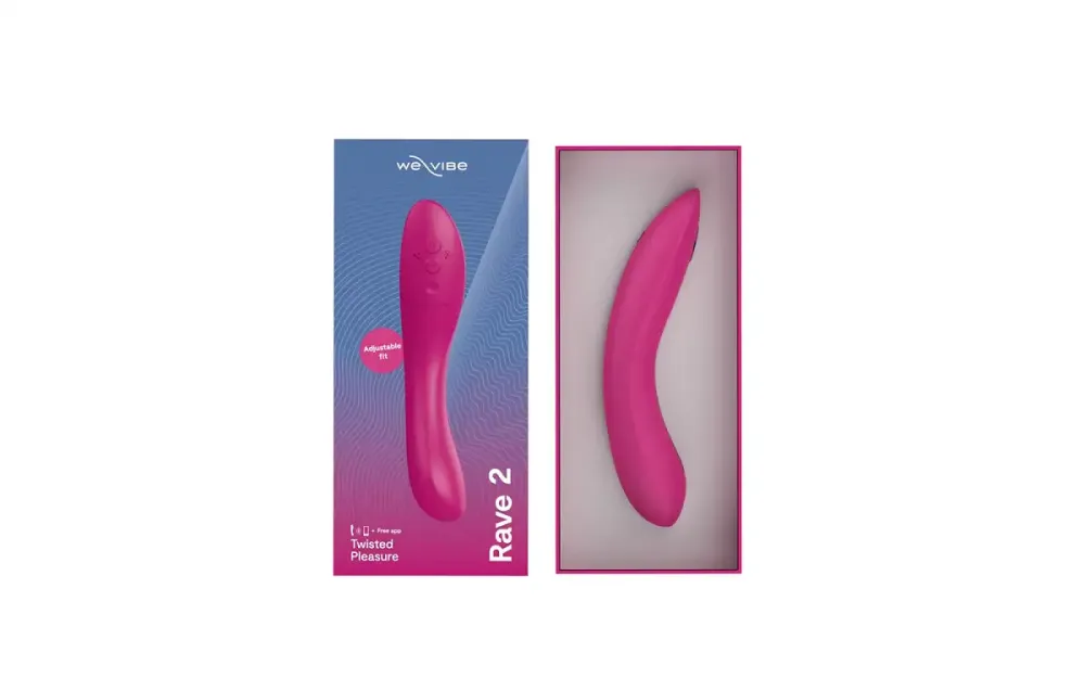 Смарт-вібратор We-Vibe Rave 2 Twisted Pleasure Pink, для точки G та входу в піхву, 2 мотори Львів - фото 7