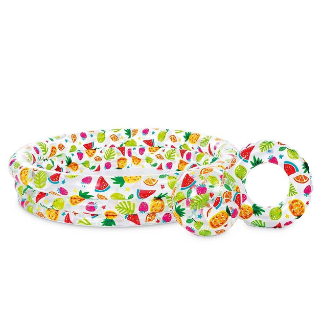 Басейн дитячий Intex Ананаси з м'ячем та колом (59469) Чернигов - изображение 1