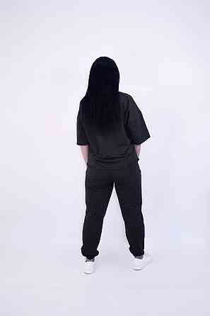 Летний прогулочный костюм женский Черный XS-S Харьков