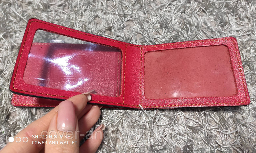 Шкіряна обкладинка на посвідчення Прокуратуру України з додатковим клапаном Київ - фото 4