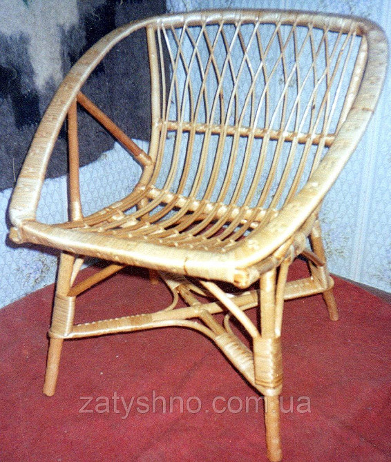 Табурет плетений із лози Київ - фото 2