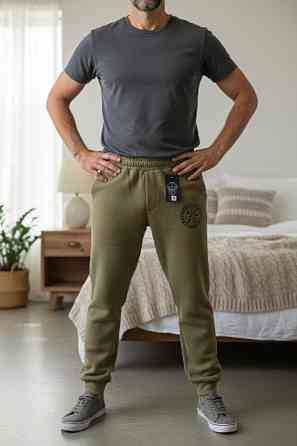 Теплі чоловічі штани фліс койот із кишенями Одеса