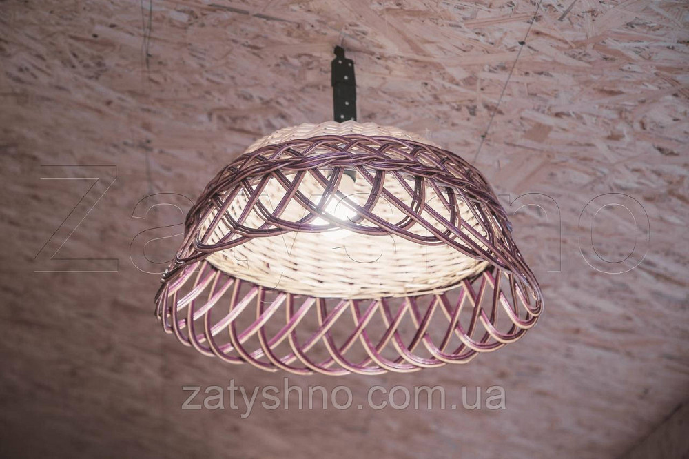 Плетеная бра ручной работы из лозы | люстры плетеные ручной работы из лозы  | торшеры абажуры бра Киев - изображение 2