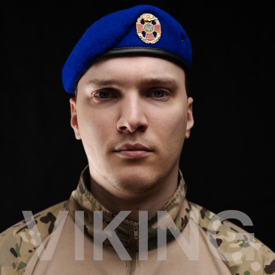 Берет Національна гвардія України НГУ волошковий (незатверджений) ПОВНИЙ КОМПЛЕКТ L/ 57-58 Запоріжжя