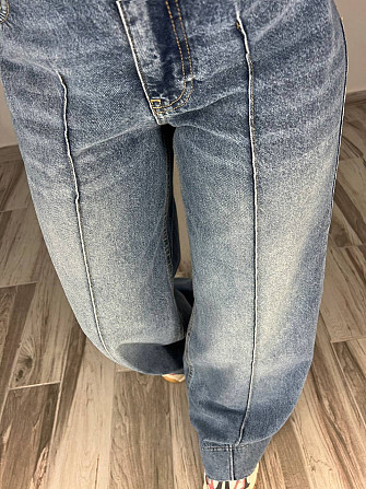 Джинси жіночі Its Basic 3717-31 PALAZZO jeans вільні палаццо широкі кльош стрілка довгі світло сині  Одеса - фото 7