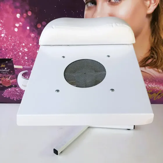 Вытяжка для педикюра с подставкой-треной, мощностью 80 Вт, 100 киловатт. Белая Киев