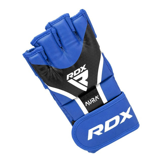 Рукавиці для ММА RDX AURA PLUS T-17 Blue/Black L (капа в комплекті) Кам'янське - фото 4