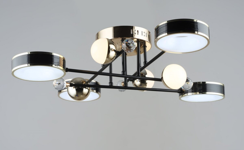 SIRIUS Люстра світлодіодна акрилова Sirius B /4+4 BK+FGD Коломия - фото 1