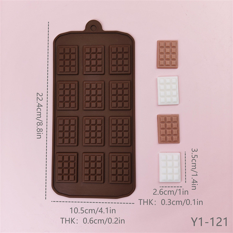 Молд силиконовый Шоколад 224 на 105 мм коричневый Киев - изображение 2