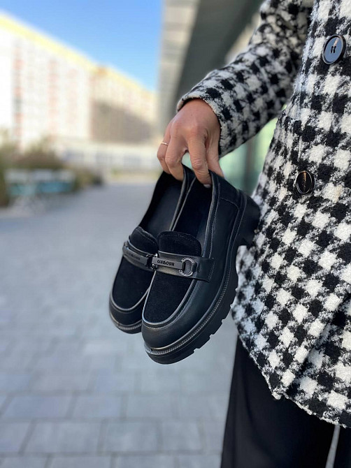 PLPS Лофери жіночі PLPS чорні натуральна шкіра низький хід розмір 36-41 (5611) Коломыя - изображение 6