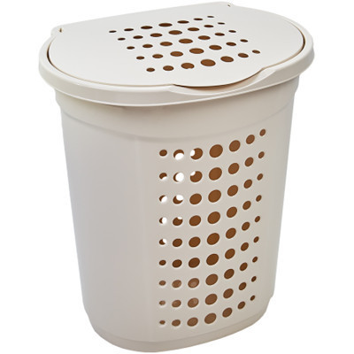 Корзина для белья Алеана Овальная Белая роза 60 л (алн 122053/біла роза) Винница - изображение 1