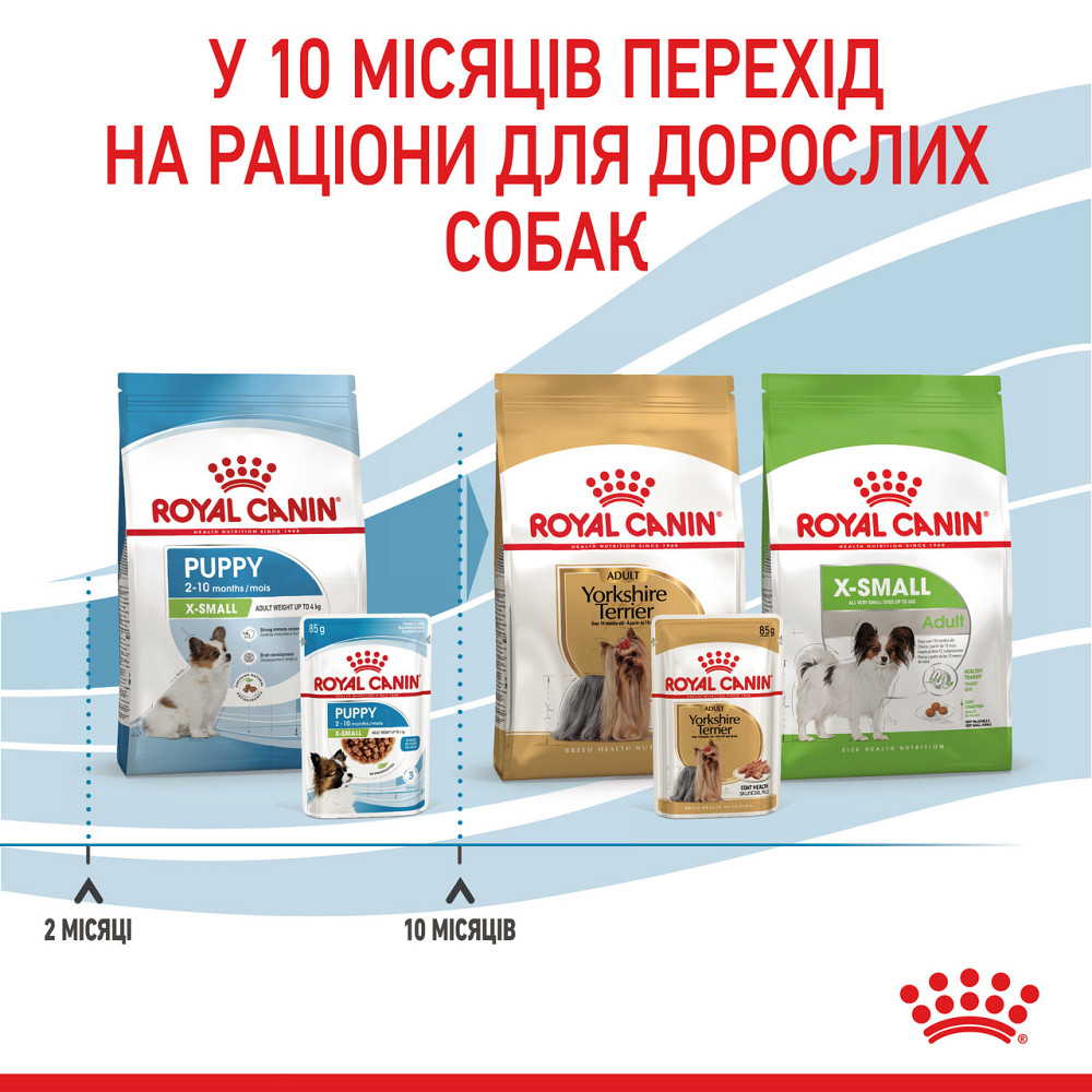 Вологий корм для цуценят ROYAL CANIN XSMALL PUPPY 0.085 кг Київ - фото 7
