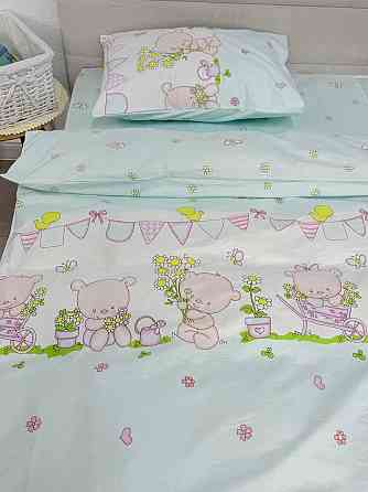Ecotton Дитячий комплект постільної білизни Ecotton 110х140 см блакитний Ведмедик Київ