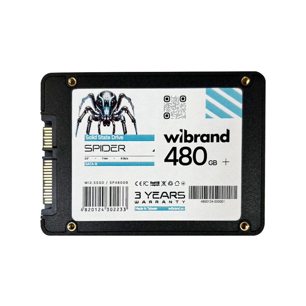 SSD Wibrand Spider 480GB 2.5" 7mm SATAIII Bulk (WI2.5SSD/SP480GB) Київ - фото 2