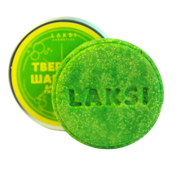 Твердий шампунь для волосся жирного типу LAKSI cosmetic 90 г Вінниця