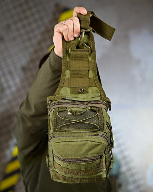 Тактична сумка нагрудна laser oliva ПП4627 Одеса - фото 7
