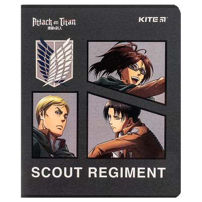 Зошит Kite Attack on Titan, 24 аркуші, лінія (AT24-239) Вінниця - фото 11