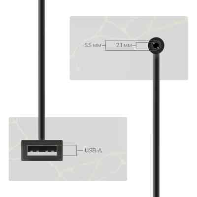 Кабель питания USB to DC 5.5x2.1mm 9V 0.8m Armorstandart (ARM65662) Винница