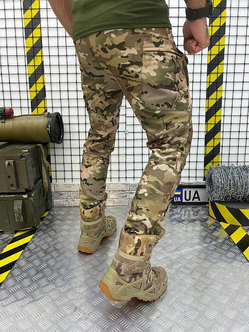 Тактический осенний костюм Softshell куртка и штаны (Мультикам) XXL Киев - изображение 7