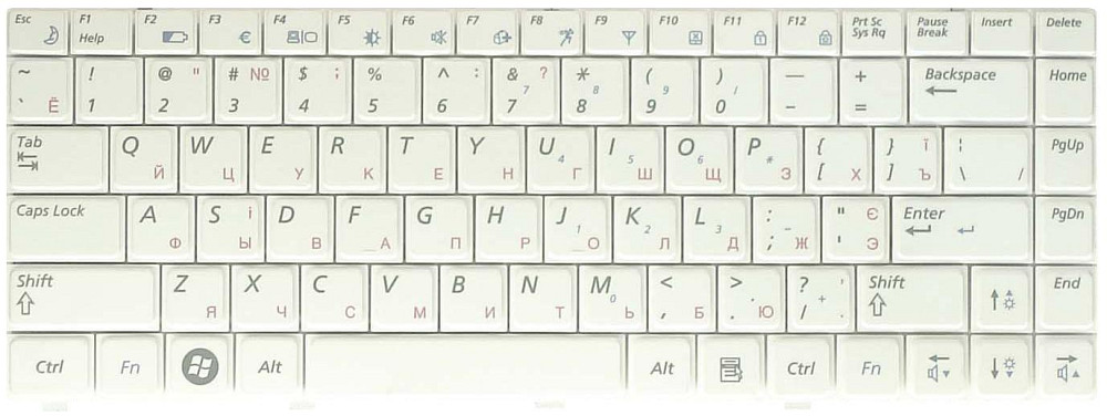 Клавиатура для ноутбука Samsung (R420, R418, R423, R425, R428, R429, R469, RV41, RV408) White, RU Вінниця - фото 2