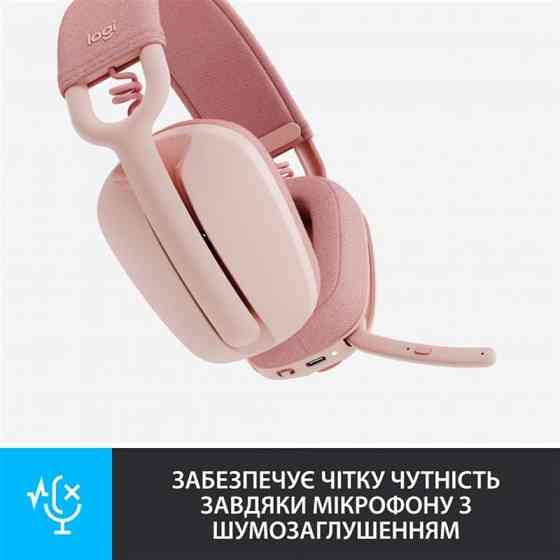 Bluetooth-гарнітура Logitech Zone Vibe 100 Wireless Rose (981-001224) Рожевий Харьков