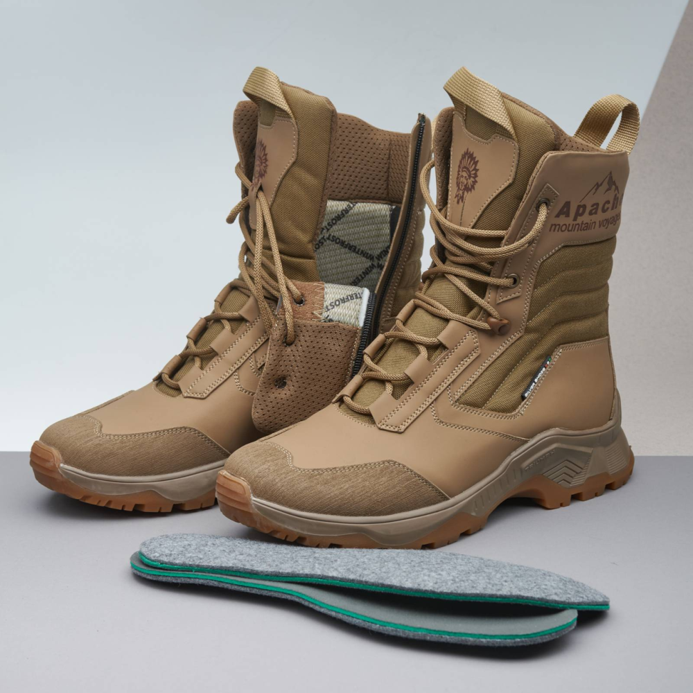 Берцы зимние теплые Apache ТВ 9 койот военные ВСУ, водонепроницаемые ботинки для армии 44(29см) Харьков - изображение 4