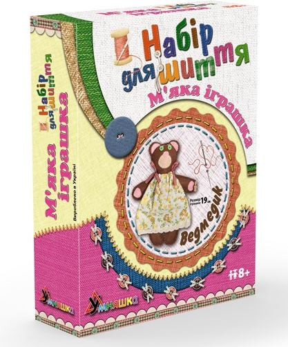 Дитячий набір для творчості "Ведмедик" MI-001 шиття м'якої іграшки Вінниця - фото 1