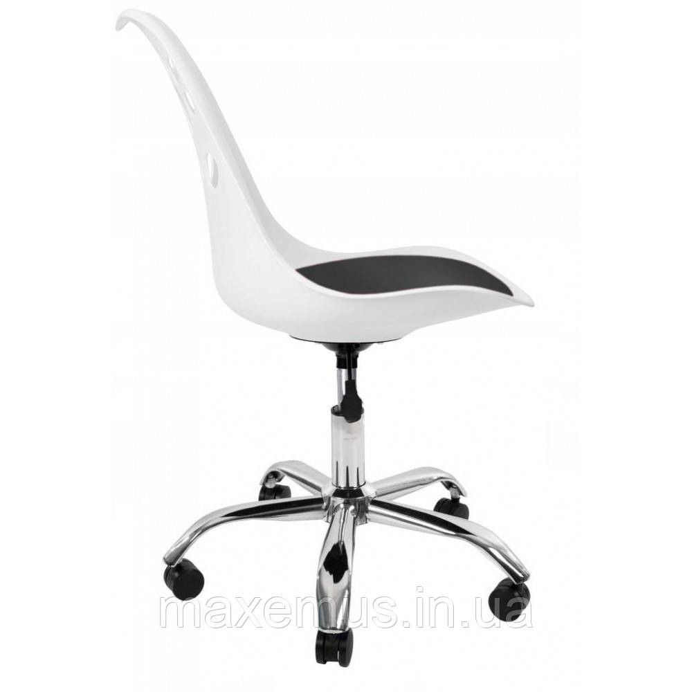 Современное офисное кресло для офиса B-881 Рабочий стул Кресло для мастера Офисные стулья белые с черным Мостиска - изображение 7