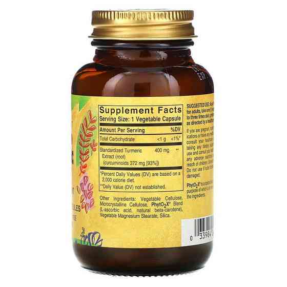 Куркума екстракт кореня Solgar Turmeric 60 капс Київ