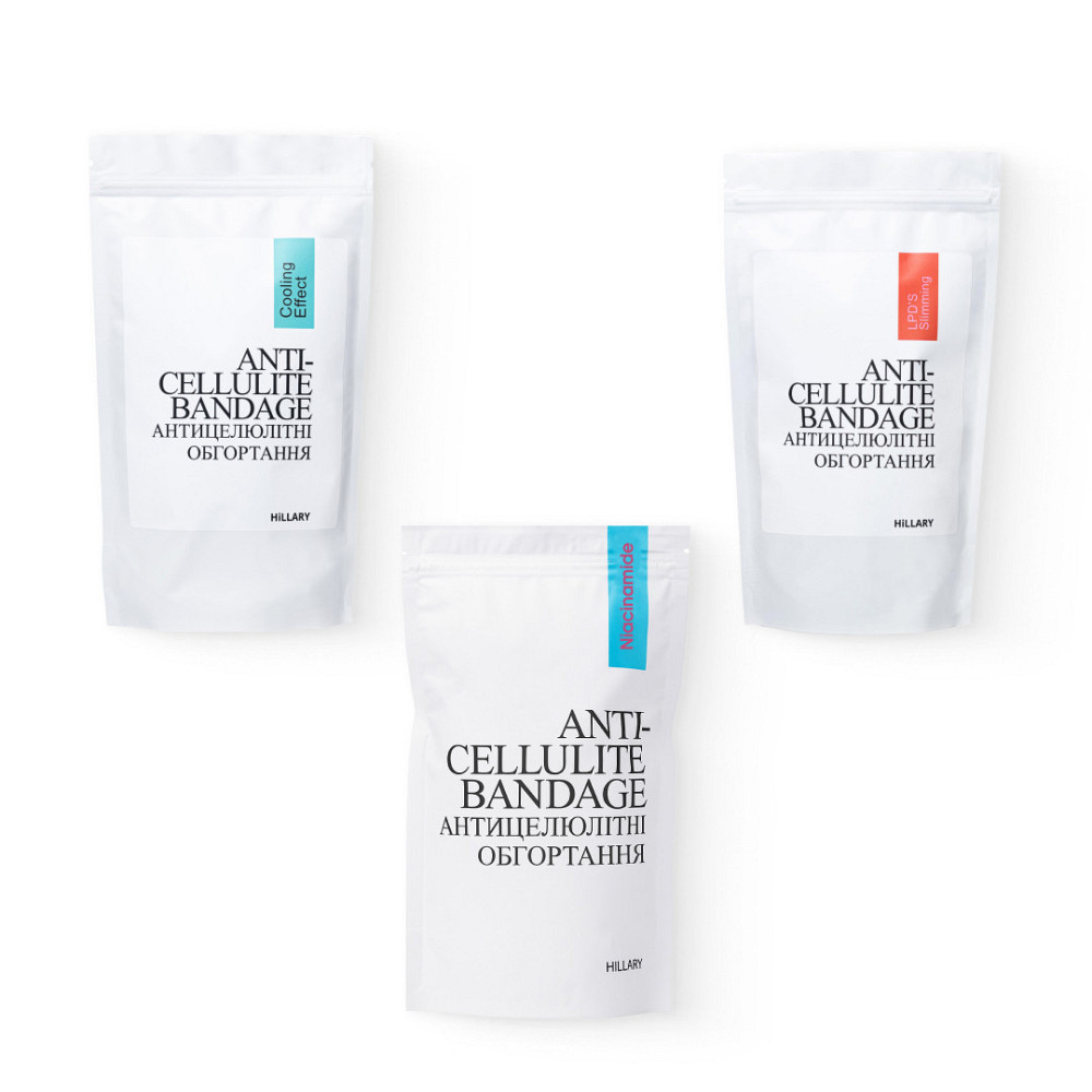 Набор антицеллюлитных охлаждающих обертываний Hillary Cooling Anti-Cellulite Wrap Set Киев - изображение 1