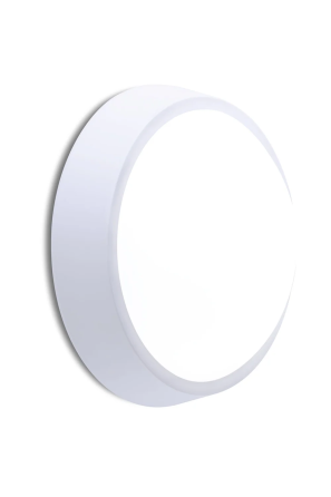 Уличный светодиодный светильник (LED) 18W (1350 Lm), IP65, влагозащищенный, нейтральный белый свет (Круг) Киев
