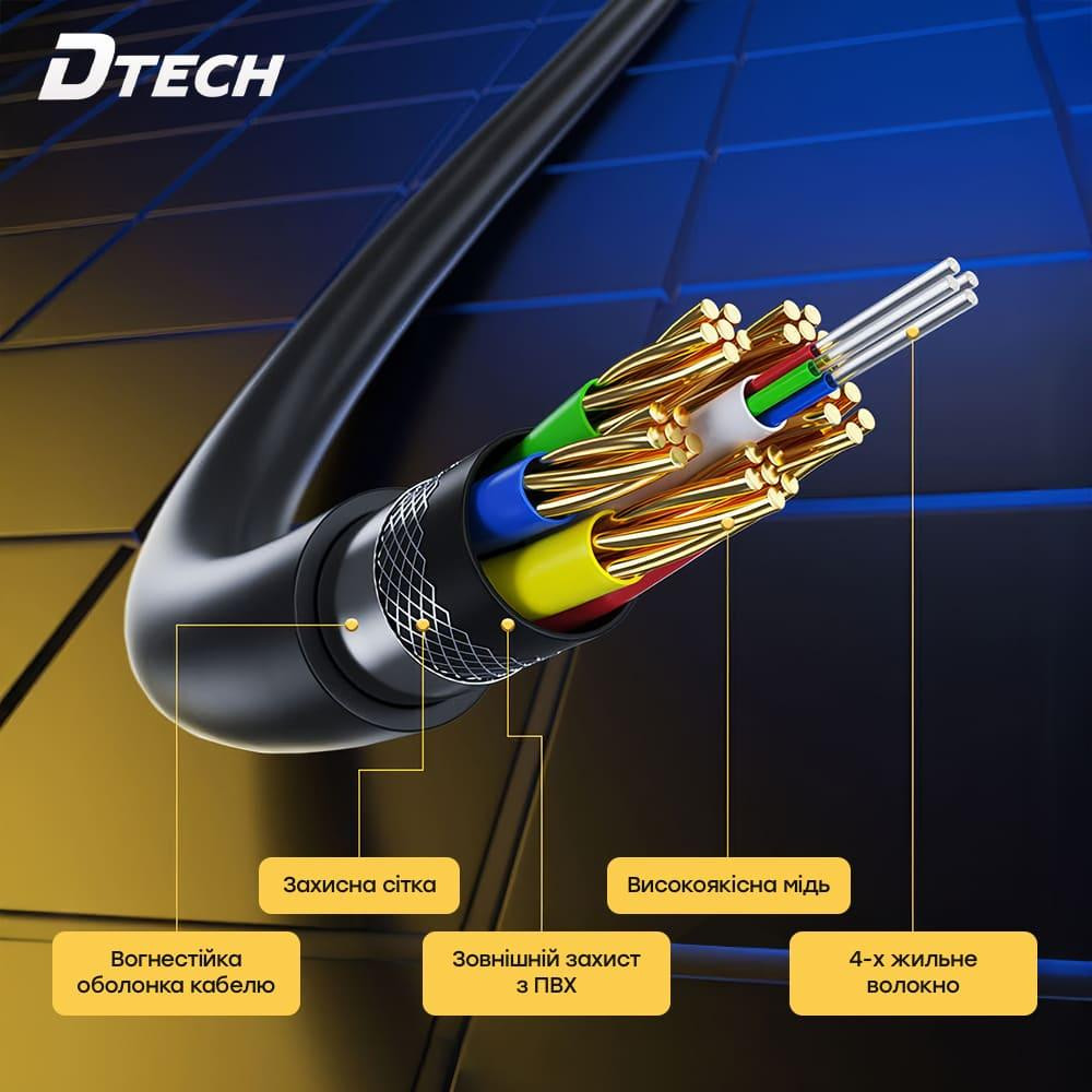 Кабель оптичний HDMI 2.1 100m Dtech DT-HOF8100 (74-00140) Київ - фото 7
