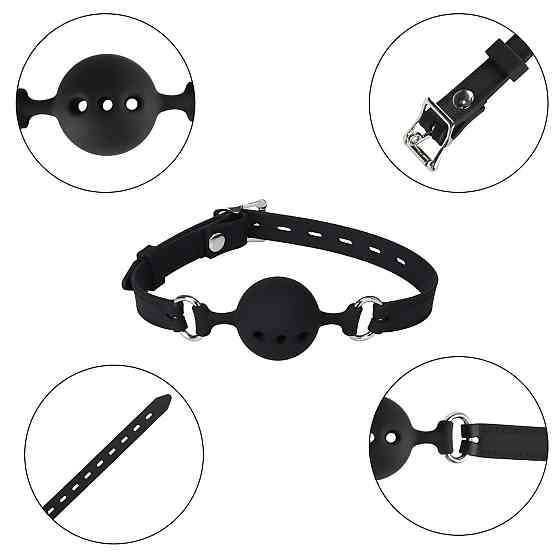 Кляп - Erospace Wild Play Mouth Gag With Silicone Ball C14 Sex Aura Київ