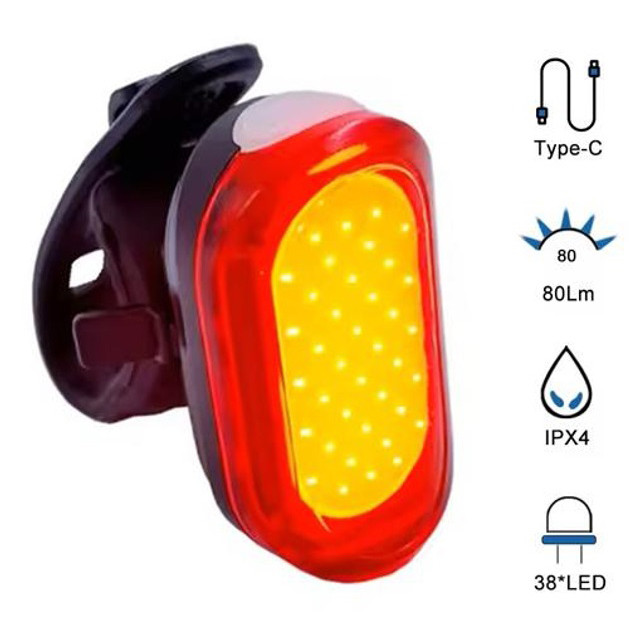 Задня велосипедна фара мигалка MY-2106, 38LED, Ліхтар задній для велосипеда, Велоліхтар на багажник FY-12 Львів - фото 5
