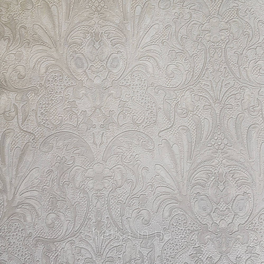 Обои метровые виниловые на флизелине Yuanlong Samsara метровые вензеля завитки структурные белые серые Киев - изображение 2