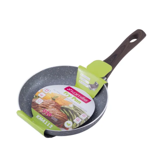 Сковорідка d20см алюміній а/п Grey marble 4112 KAMILLE Житомир - изображение 1