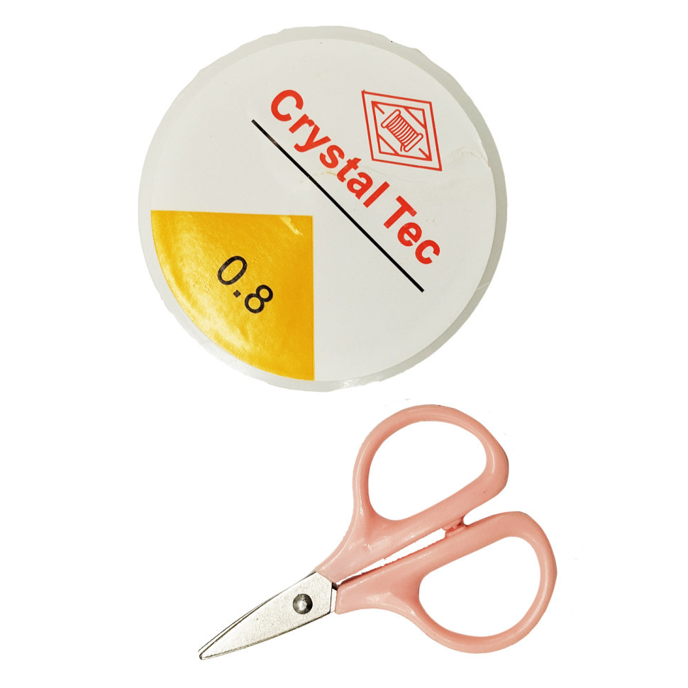 Дитячий набір бісеру для створення прикрас 610-34 ножиці, волосінь у комплекті Вінниця - фото 3