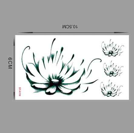 Тату "Квітка лотоса" - 10*6см Київ