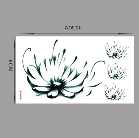 Тату "Квітка лотоса" - 10*6см Київ - фото 1