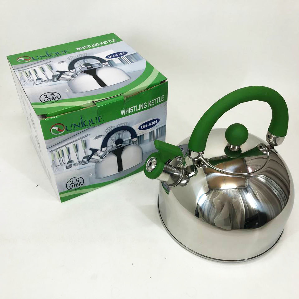 Стильный чайник из нержавеющей стали с свистком, Чайники со свистком наплитные, Чайник для воды на газ BH-57 Львов - изображение 5