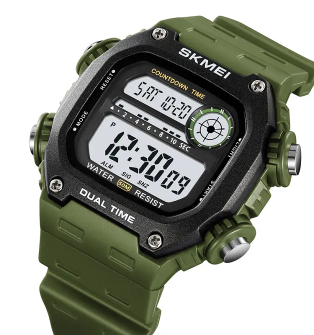 Часы мужские спортивные наручные Skmei 2126 (Зеленый) Винница - изображение 3